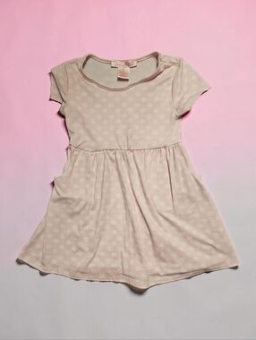 EMMA & ELSA Pink Polka Dot Girls' Short Sleeve Dress. Size 4T.